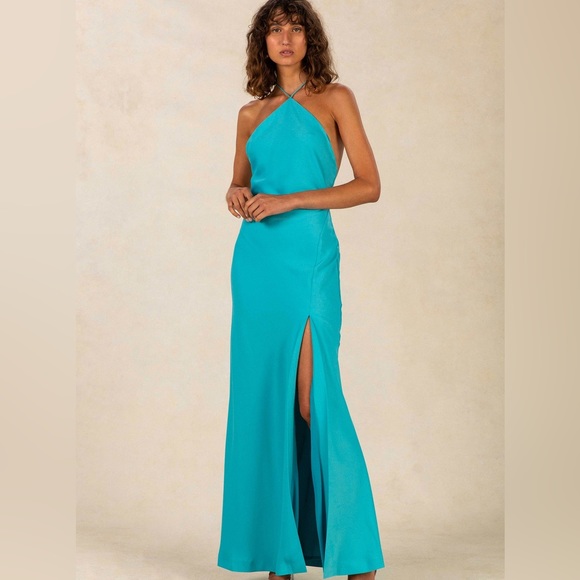 MISHA POSEY GOWN IN BLUE - Picture 1 of 2